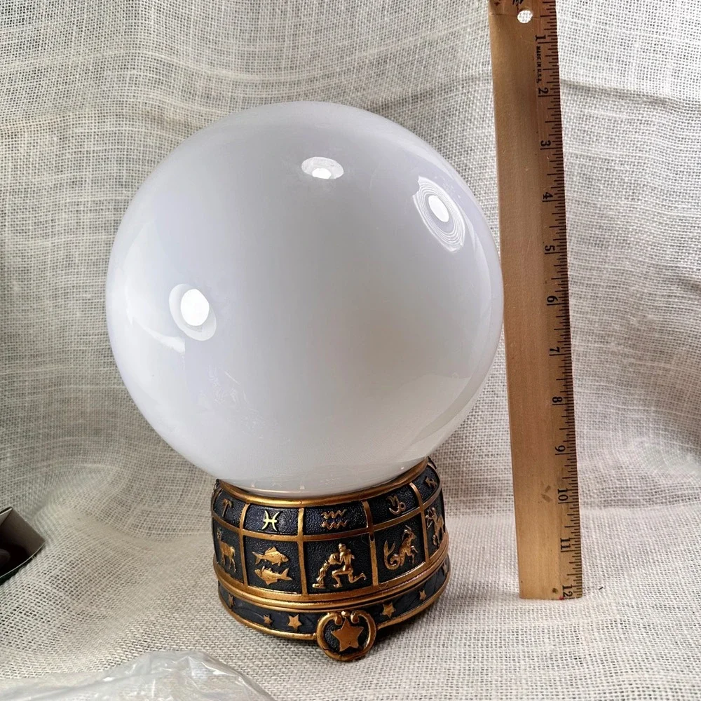 Spirit‎ Halloween Tarot Lightup Crystal Ball Sound Activated Zodiac Base Prop